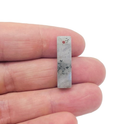 Labradorite Crystal Hole Pendant - Drilled Crystal Pendant - Natural Gemstone - Making Jewelry - Healing Stone - NC1563