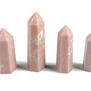 Pink Opal Obelisk Tower Stone - Pink Opal Tower - Pink Opal Tower Gemstone - Natural Gemstone Tower – TW1066