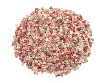 Cinnabar Chips – Gemstone Chips – Crystal Semi Tumbled Chips - Bulk Crystal - 2-6mm - CP1232
