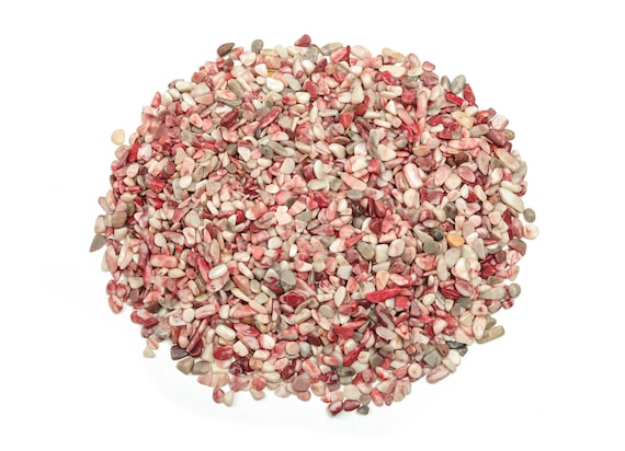 Cinnabar Chips – Gemstone Chips – Crystal Semi Tumbled Chips - Bulk Crystal - 4-7mm - CP1232