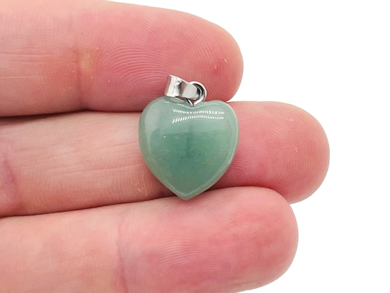 Aventurine Heart Pendant - Crystals Pendant Healing - Mini Crystal Pendant - Gifts - NC1127