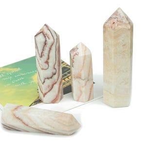 Dali Jasper Obelisk Tower Stone – Obelisk Tower Point Crystals – Meditation Gemstone - Gifts - TW1010