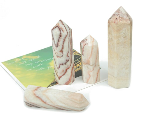 Dali Jasper Obelisk Tower Stone – Obelisk Tower Point Crystals – Meditation Gemstone - Gifts - TW1010