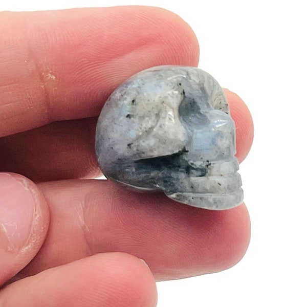 Labradorite Skull Gemstone - Carving Skull - Healing Stone - 1 Inch - SK1003