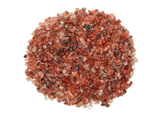 Red Agate Chips – Mini Red Agate Stones – Small Red Agate Pebbles – Agate Gemstones  2-6mm – CP1001