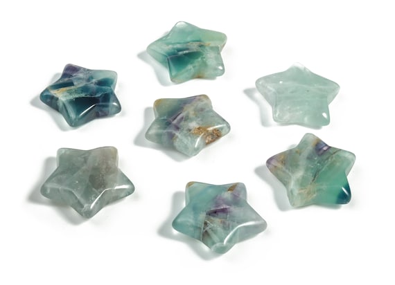 Fluorite Star Gemstone - Star Fluorite Gemstone –Healing Stone - Natural Star Gemstone - Star Gemstone- 3cm - ST1028