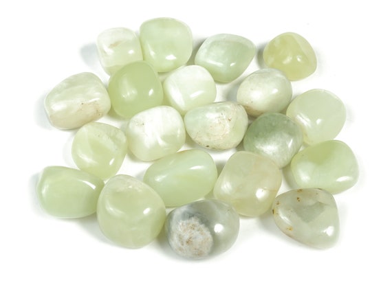 New Jade Tumbled Stone - Healing Gemstone - Lucky jade Quartz Tumble Stone – Healthy Stone – Good Luck Crystal Stone – TU1078