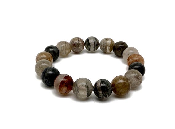 Garden Quartz Gemstone Bracelet - AAA Premium Quality Crystal Bracelet - Men&Women Stretchy Bracelet - Crystal Healing - AA1023