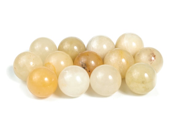 Yellow Jade Sphere Stone - Sphere Yellow Jade Stone –Sphere Natural Gemstone - Healing Stone – Crystal Ball - 20mm - SP1033