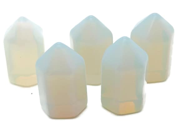 Opalite Obelisk Tower – Gemstone Tower – Tower Crystal – Hand Carved Crystal Point – Healing Crystal – 25mm – TW1076