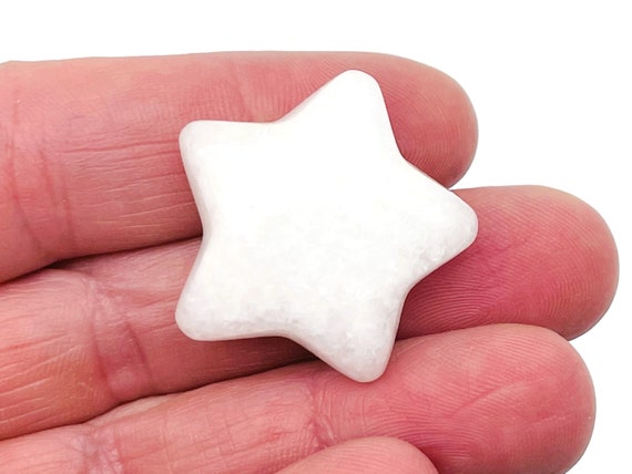 White Jade Star Gemstone - Star Gemstone – Healing Stone - Natural Star Gemstone - Star Gemstone - 3cm - ST1053