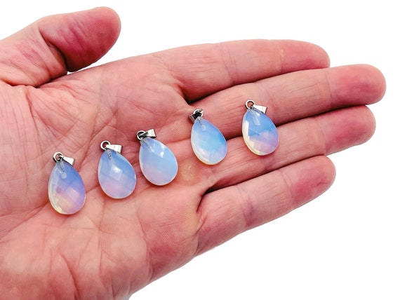 Opalite Crystal Pendant - Opalite Crystal Earring – Bracelet Crystal Accessory - Jewelry Making Supplies - 2cm - NC1120