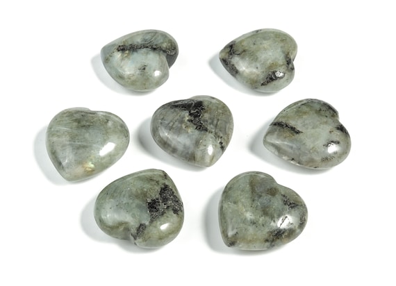 Labradorite Heart Gemstone - Heart Shaped Natural Gemstone – Loose Gemstone - Heart Shaped Labradorite Stone - 3cm - HE1168