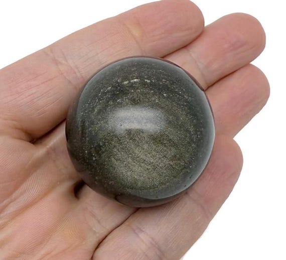 Golden Sheen Obsidian Sphere Stone A++ – Crystal Ball - Healing Crystal Stones – Crystal Décor – 40-50mm - BA1032