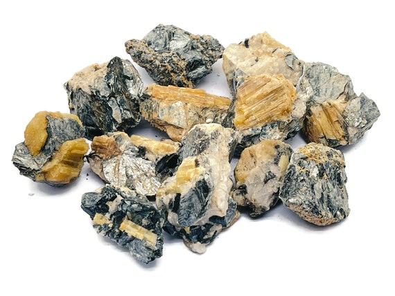 Raw Yellow Tourmaline – Rough Yellow Tourmaline – Raw Crystal – Chunk Stones - RA1137