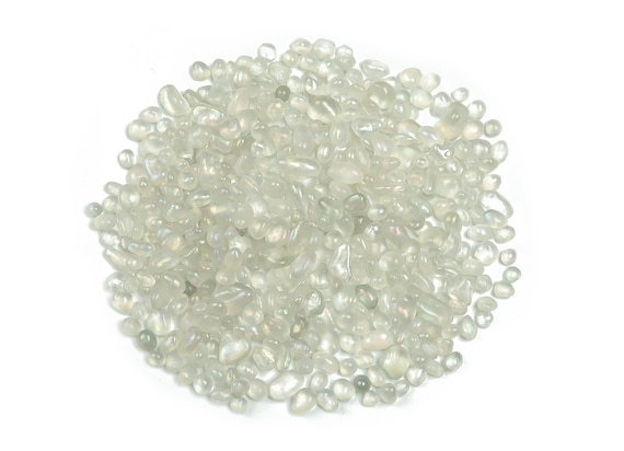 Angel Aura Quartz Chips – Gemstone Chips – Crystal Semi Tumbled Chips - Bulk Crystal - 5-8mm - CP1125