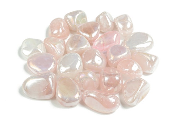 Angel Aura Quartz Tumbled – Pink Aura Crystal – Healing Stone - TU1160