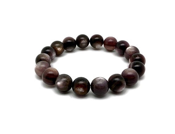Lepidolite Gemstone Bracelet - AAA Premium Quality Crystal Bracelet - Men&Women Stretchy Bracelet - Gift for Her - Crystal Healing - AA1006