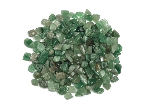 Green Strawberry Quartz Chips – Gemstone Chips – Crystal Semi Tumbled Chips - Bulk Crystal - 7-15mm - CP1141