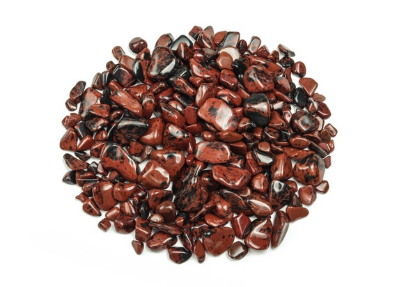 Mahogany Obsidian Chips – Gemstone Chips – Crystal Semi Tumbled Chips - Bulk Crystal - 7-15mm  - CP1073