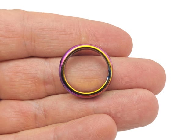 Rainbow Hematite Ring - Crystal Ring – Natural Hematite Ring - Jewelry Making Supplies - Gift For Her - RI1050