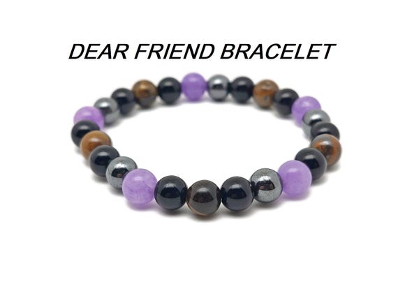 Dear Friend Gemstone Bracelet - Handmade Crystal Bracelet - Men&Women Stretchy Bracelet - Gift for Her - Choose Your Bracelet - YY1036