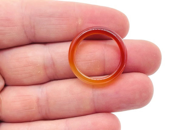 Carnelian Ring - Crystal Ring – Natural Carnelian - Jewelry Making Supplies - RI1001