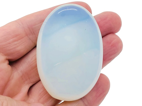 Opalite Spa Stone – Massage Opalite Palm Gemstone - Large Opalite Stone - Crystal Palm Stone – Healing Crystal – 60x40mm - PA1032