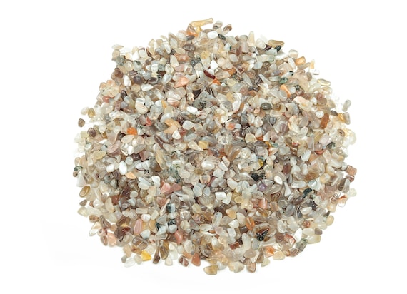 Botswana Agate Chips – Gemstone Chips – Crystal Semi Tumbled Chips - Bulk Crystal - 2-6mm  - CP1076