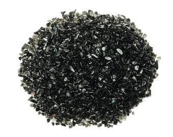 Obsidian Chips – Black Obsidian Chips Gemstone – Obsidian Stone - 2-6mm - CP1004