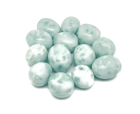 Green Sea Grean Tumbled Stone - Natural Lalima Stones - Polishen Sea Grean - Chakra Heart - TU1279