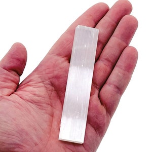 Selenite Wand Stone - Obelisk Tower Selenite Wand Stone - Loose Gemstone - Natural Selenite Tower – 10cm - RA1162