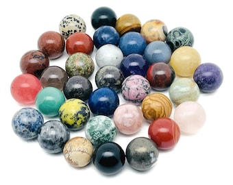 Sfera di cristallo – Palla di gemma - Pietra curativa – Sfera di cristallo – Decorazione in cristallo – 20 mm - SPMIX2