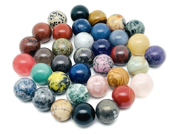 Crystal Sphere Gemstone – Gemstone Ball - Healing Stone – Crystal Ball – Crystal Décor – 20mm - SPMIX2