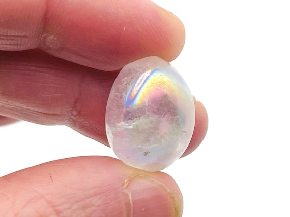 Angel Aura Clear Quartz Tumbled Stone - Angel Aura Clear Quartz – Angel Aura Clear Crystal - TU1238
