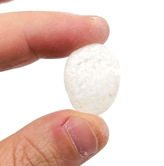 Frosted Clear Quartz Tumbled Stone – Loose Clear Quartz – Healing Crystals - Wholesale Quartz - TU1297