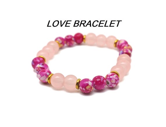 Love Gemstone Bracelet - Handmade Crystal Bracelet - Men&Women Stretchy Bracelet - Gift for Her - Choose Your Bracelet - YY1023
