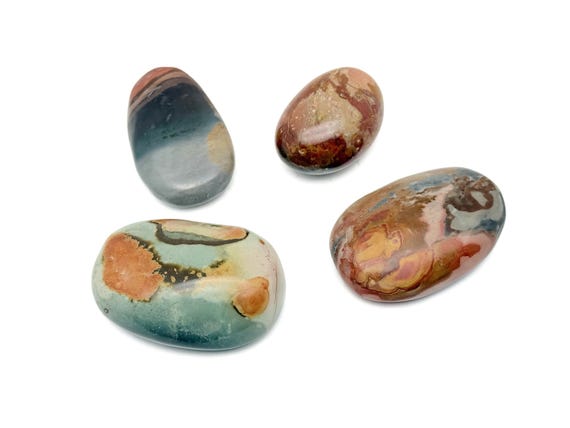 Ocean Jasper Palm Stone – Spa GemStone –Natural Gemstone – Relaxing - Worry Stone - Energy Gemstone - PA1062