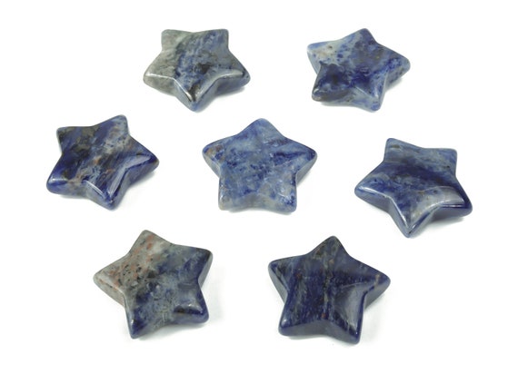 Sodalite Star Gemstone – Star Carving Star –Natural Stone – Healing crystal – 3cm – ST1036