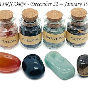 Capricorn Zodiac Crystal - Capricorn Birthstone - Choose Crystal Chips and Tumbled Stone - Healing Stone - Stones Of For You - CAPRICORN