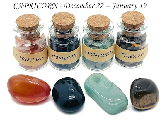 Capricorn Zodiac Crystal - Capricorn Birthstone - Choose Crystal Chips and Tumbled Stone - Healing Stone - Stones Of For You - CAPRICORN