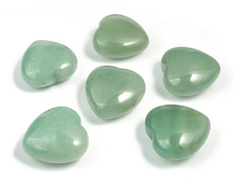 Cuore di avventurina – Cuore di avventurina verde – Cristalli naturali – Pietra preziosa naturale - Avventurina verde - 4 cm - HE1227