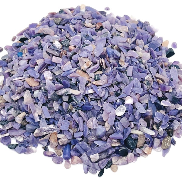 Charoite Chips – Edelsteenchips – Crystal Semi Tumbled Chips - Bulk Crystal - 2-6mm - CP1198