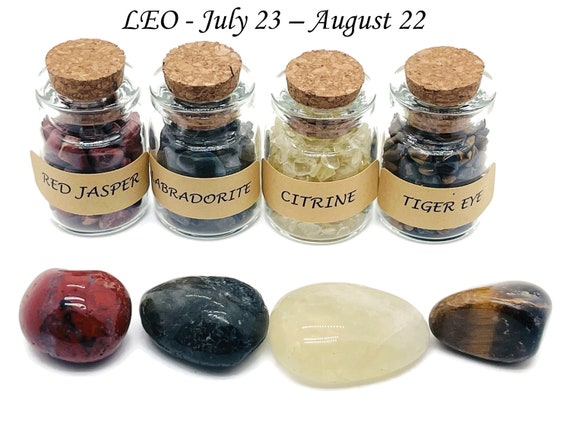 Leo Zodiac Crystal - Leo Birthstone - Choose Crystal Chips and Tumbled Stone - Healing Stone - Stones Of For You - LEO