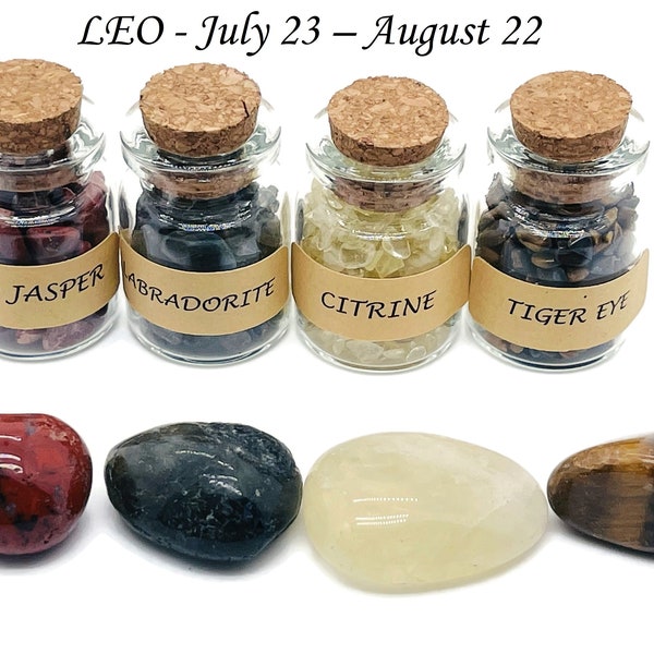 Leo Zodiac Crystal - Leo Birthstone - Choose Crystal Chips and Tumbled Stone - Healing Stone - Stones Of For You - LEO