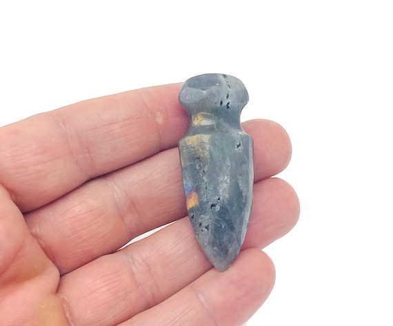 Labradorite Mini Sword Dagger Gemstone - Sword Carved Crystal - Crystal Energy - Mineral specimen - Crystal Gifts - SW1011