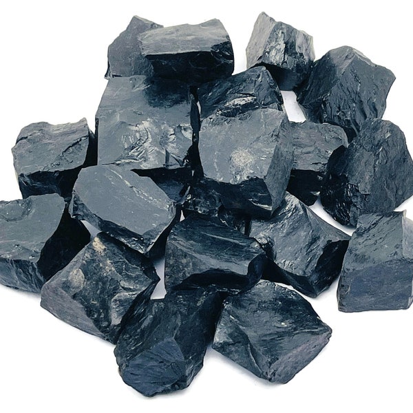 Jet Stone Chunk Etsy