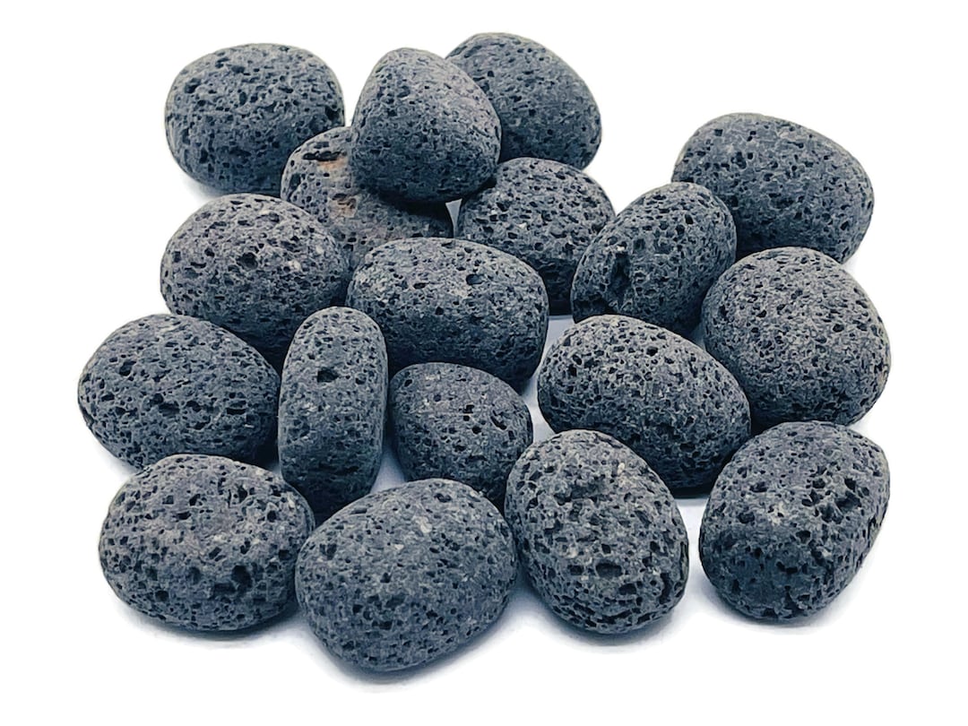 Lava Tumbled Stone Natural Lava Stone Crystal Gemstone Polished Lava