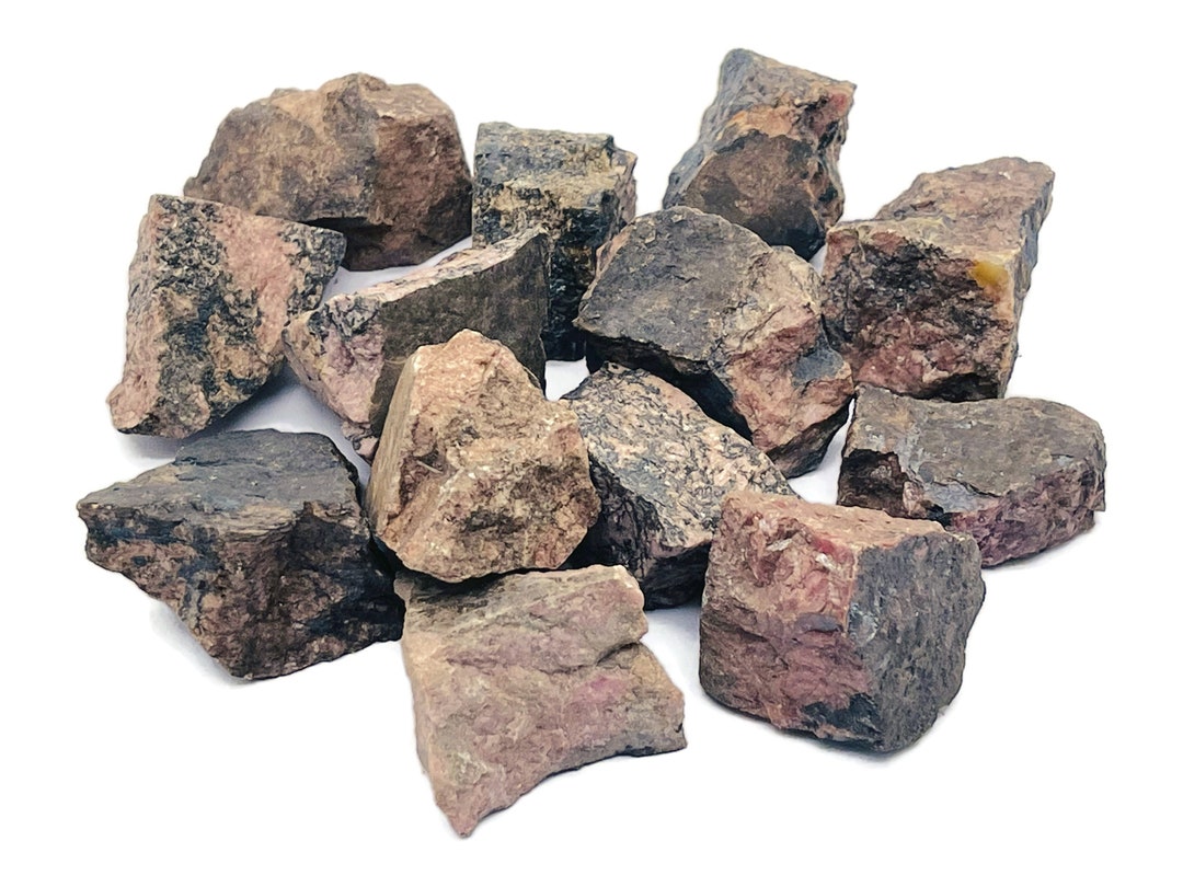 Raw Rhodonite – Rough Rhodonite – Raw Crystal – Chunk Stones - RA1138 ...