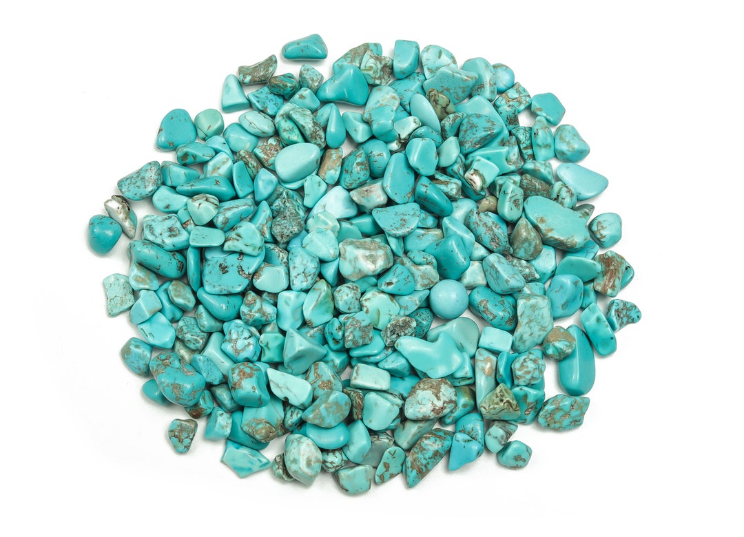 Turquoise Chips Gemstone Chips Crystal Semi Tumbled Chips Bulk Crystal